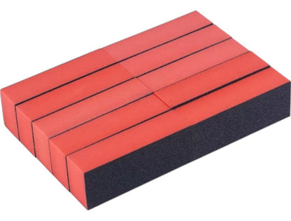 10 Limas Uñas Pulidor De Bloque Buffer Naranja