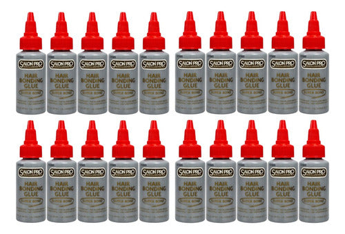 20 Pegamentos Latex Salon Pro Extensiones Naturales Pestañas Negro