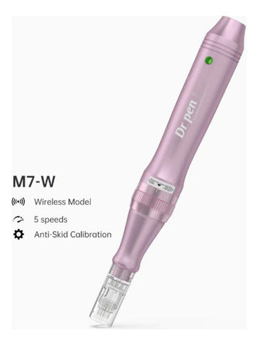 Dermapen M7 Metálico Alámbrico Recargable Mas 2 Cartuchos