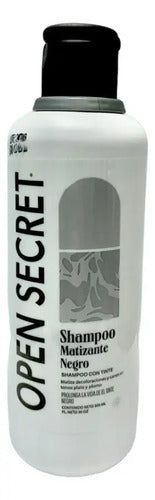 Shampoo Matizante Negro Con Tinte Open Secret® 300 Ml