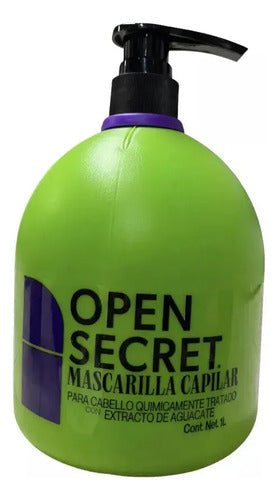 Mascarilla Capilar Open Secret Hidratante Aguacate 1l Dosificador
