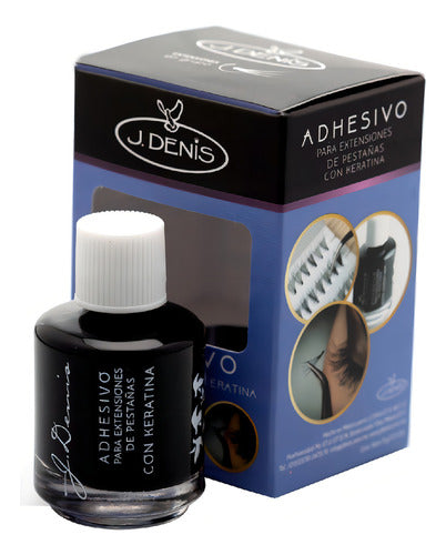 Adhesivo Extension De Pestañas Con Keratina J Denis Color Negro