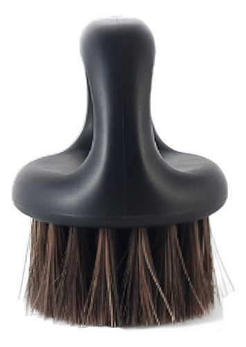 Cepillo Para Barba Y Cabello Con Agarradera Anillo Negro Negro
