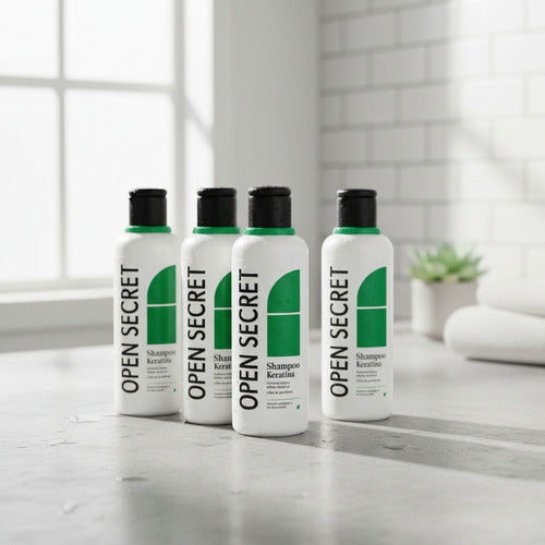 5 Piezas Shampo Keratina Nutrición Intensiva300ml Opensecret