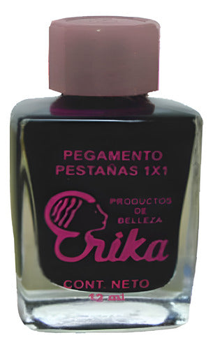 Pegamento Para Pestañas Postizas 1x1 Grupo Tira Erika 30ml Color Negro