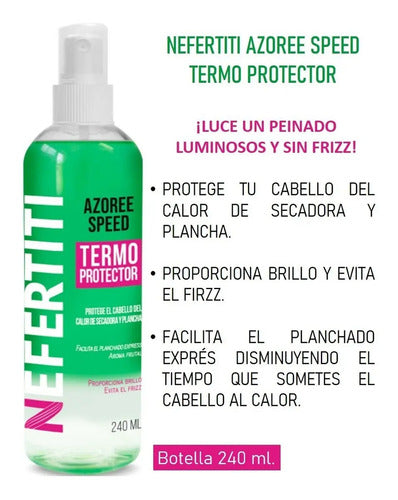 Tratamiento Termoprotector Nefertiti Azoree Speed Anti Frizz 250ml