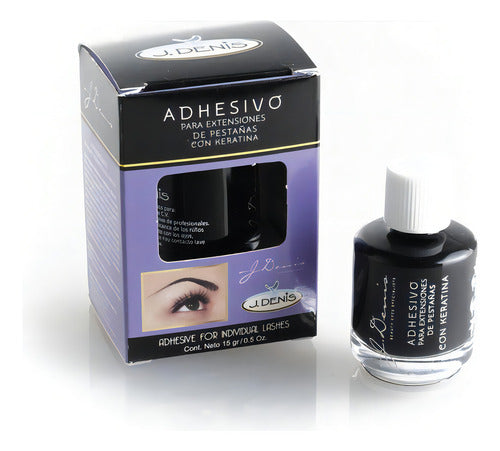 Adhesivo Extension De Pestañas Con Keratina J Denis Color Negro