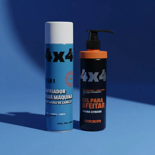 Gel Para Afeitar Citricos + Enfriador De Maquinas 4x4