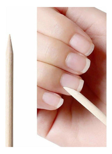 Kit Manicura Básico Con Lima Y Palillo De Naranjo Para Uñas Perfectas