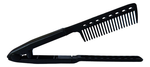 Peine Para Alisar El Cabello Con Plancha O Alisadora Color Negro