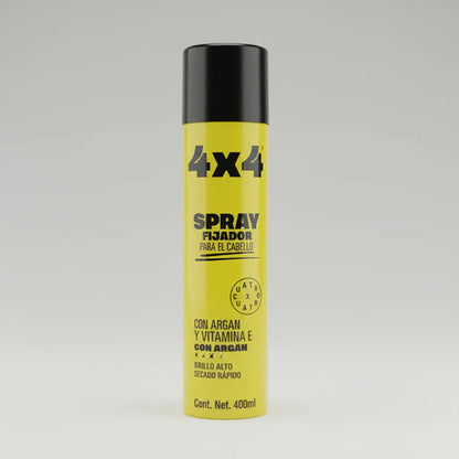 Spray Fijador Para Cabello 4x4 Con Argán Y Vitamina E 400ml