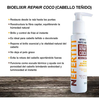 Bioelixir Repair Coco 90ml Para Cabello Teñido Nefertiti