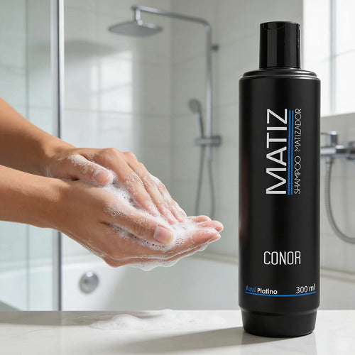 Shampoo Matizador Matiz Conor Azul Platino 300ml