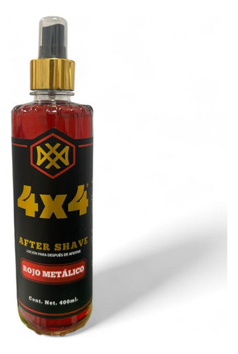 Locion Para Después Afeitar 4x4 Rojo Metálico 300ml 3 Pack Rojo