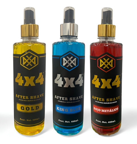 Locion Para Después Afeitar 4x4 After Shave 300ml Mix 3 Pack