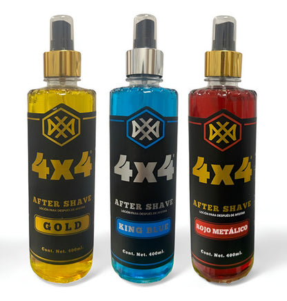 Locion Para Después Afeitar 4x4 After Shave 300ml Mix 3 Pack
