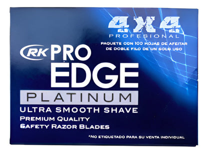 Navaja Doble Filo 100 Hojas Afeitado Ultrasuave 4x4 3pz Azul