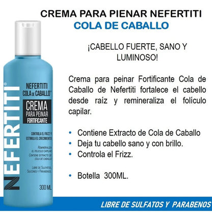 Crema Para Peinar Cola De Caballo Sin Parabenos Nefertiti