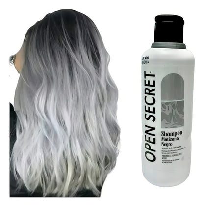 Shampoo Matizante Negro Con Tinte Open Secret® 300 Ml
