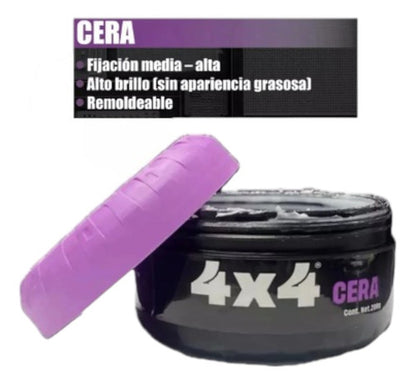 Cera Para Cabello 4x4 Profesional 200g