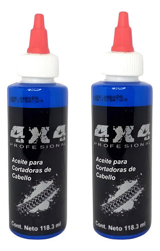 2 Aceite Lubricante 4x4 Para Maquinas Cortadora  De Cabello