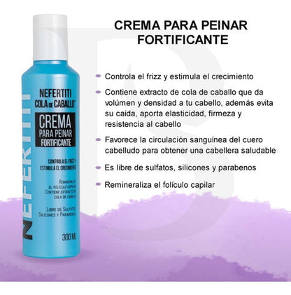 Crema Para Peinar Cola De Caballo Sin Parabenos Nefertiti