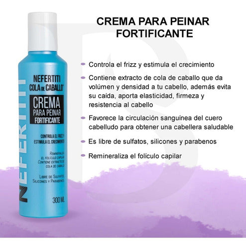 Crema Para Peinar Cola De Caballo Sin Parabenos Nefertiti