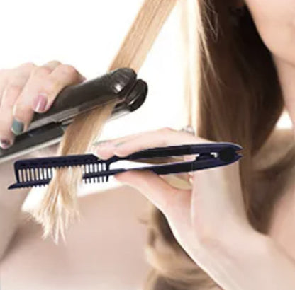 Peine Para Alisar El Cabello Con Plancha O Alisadora Color Rosa Chicle
