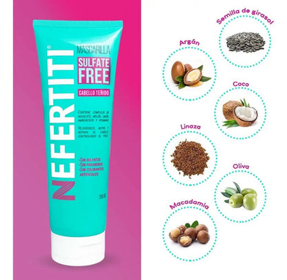 Mascarilla Para Cabello Teñido Sin Sulfatos Ni Parabenos
