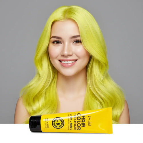 Tinte Para Cabello Ombré Tratamiento De Color Facil Y Rapido 6 Neon Yellow