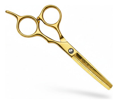 Tijera Degrafiladora Profesional Entresacar Cabello Dorado Dorado