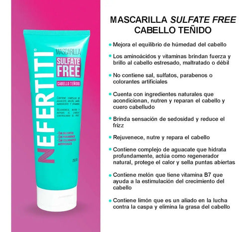 Mascarilla Para Cabello Teñido Sin Sulfatos Ni Parabenos