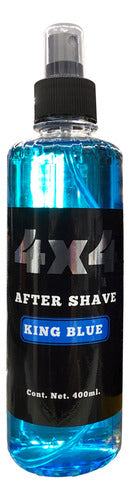 Loción Después De Afeitar Aftershave King Blue 4x4 400ml