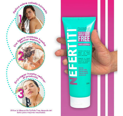 Nefertiti Shampoo Sulfate Free Cabello Teñido 250 Ml