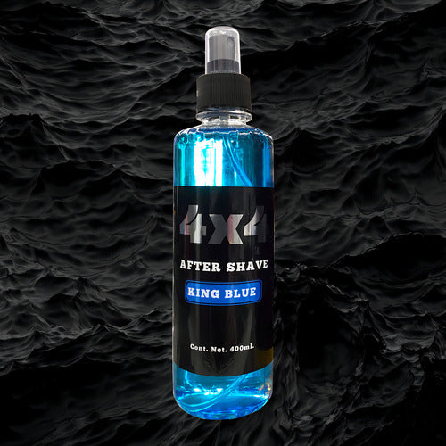 Loción Después De Afeitar Aftershave King Blue 4x4 400ml