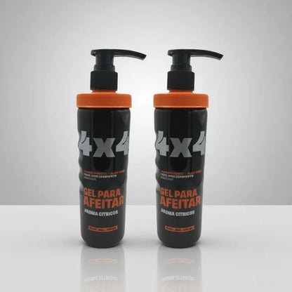 2 Pzas De Gel Para Afeitar 4x4 Aroma Citricos  De 485 Gr C/u