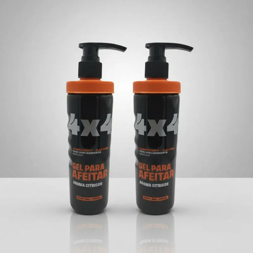 2 Pzas De Gel Para Afeitar 4x4 Aroma Citricos  De 485 Gr C/u