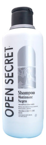 Shampoo Matizante Negro Con Tinte Open Secret® 300 Ml