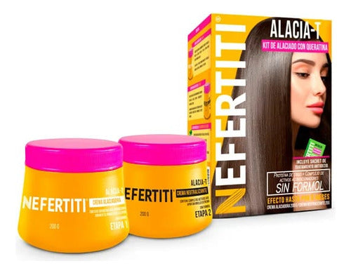 Alaciado Permanente Sin Formol Con Queratina Crema Nefertiti