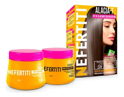 Alaciado Permanente Sin Formol Con Queratina Crema Nefertiti