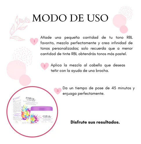 Matizador Rbl Tono Neutral Sin Amoníaco Cremoso 360ml Cabello Neutro