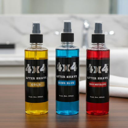 Locion Para Después Afeitar 4x4 After Shave 300ml Mix 3 Pack