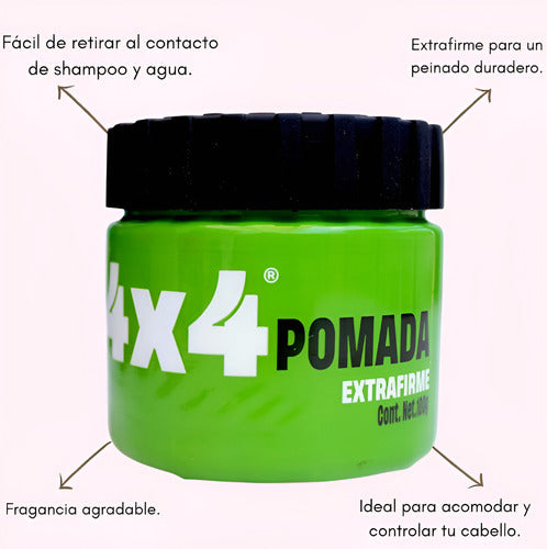 Pomada Extra Firme 4x4 Profesional 100g