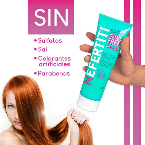 Nefertiti Shampoo Sulfate Free Cabello Teñido 250 Ml