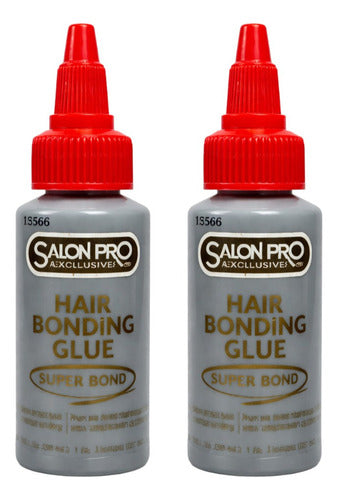 2 Pegamentos Latex Salon Pro Extensiones Naturales Pestañas Negro