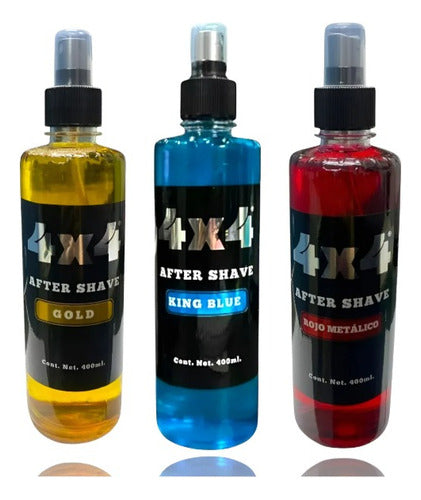 Locion Para Después Afeitar 4x4 King Blue 300ml 3 Pack