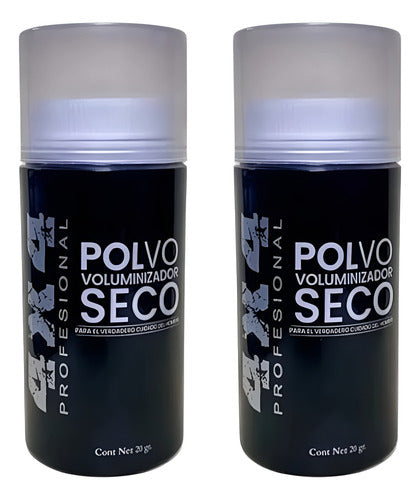 4x4 Polvo Voluminizador Seco 20g Cabello Hombre 2pzas +peine
