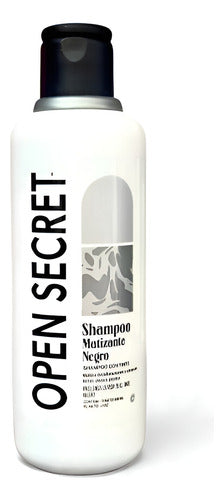 2 Open Secret Shampoo Con Tinte Matizante Negro 300 Ml