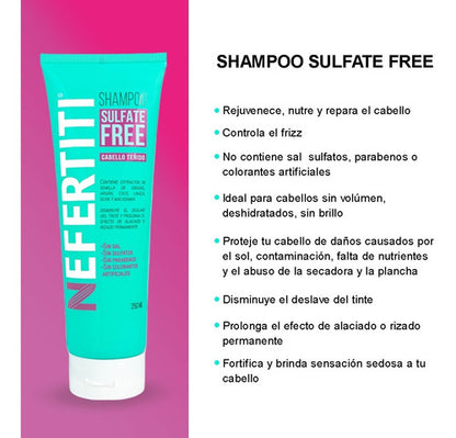 Shampoo Sin Sal Para Cabello Teñido Libre De Parabenos 250ml