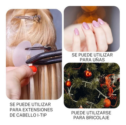 50 Gramos Queratina Premium Extensiones De Cabello Transparente